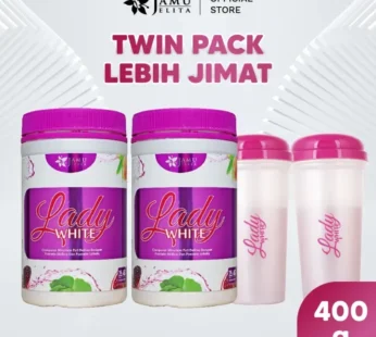 Jamu Jelita Lady White Twin Pack (400g x 2 Bottles)