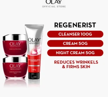 Home Olay Regenerist Skincare Set (Cleanser 100g + Day Cream 50g + Night Cream 50g)